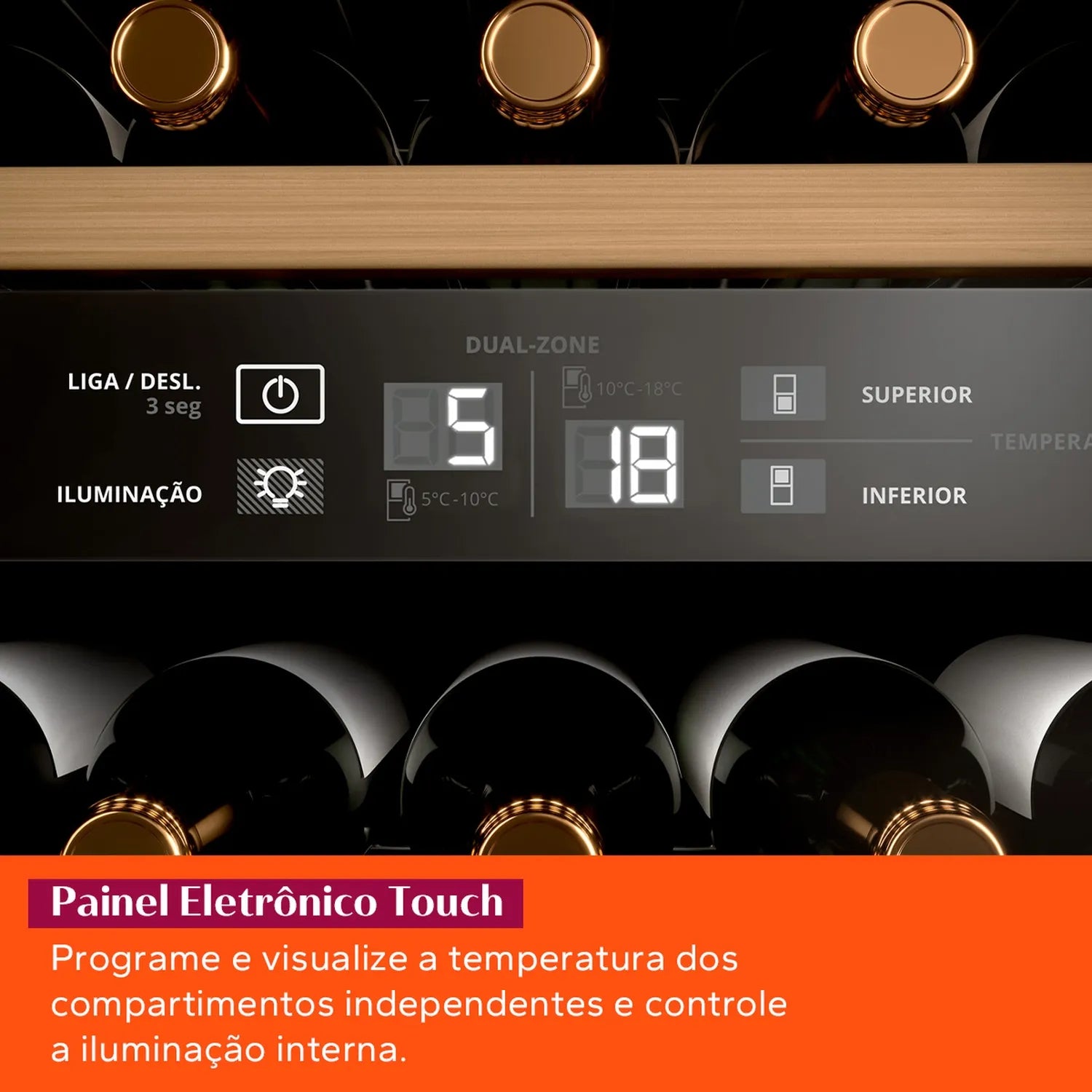 Adega Brastemp Dual Zone 33 Garrafas - BZB33BE