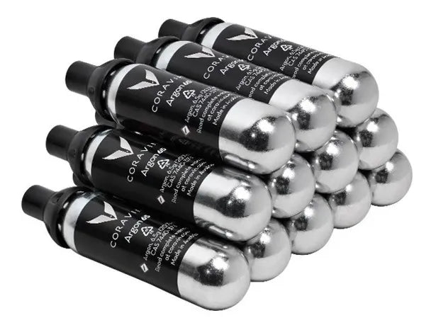 Kit 12 Cápsulas De Gás 100% Argônio - Sistema Coravin