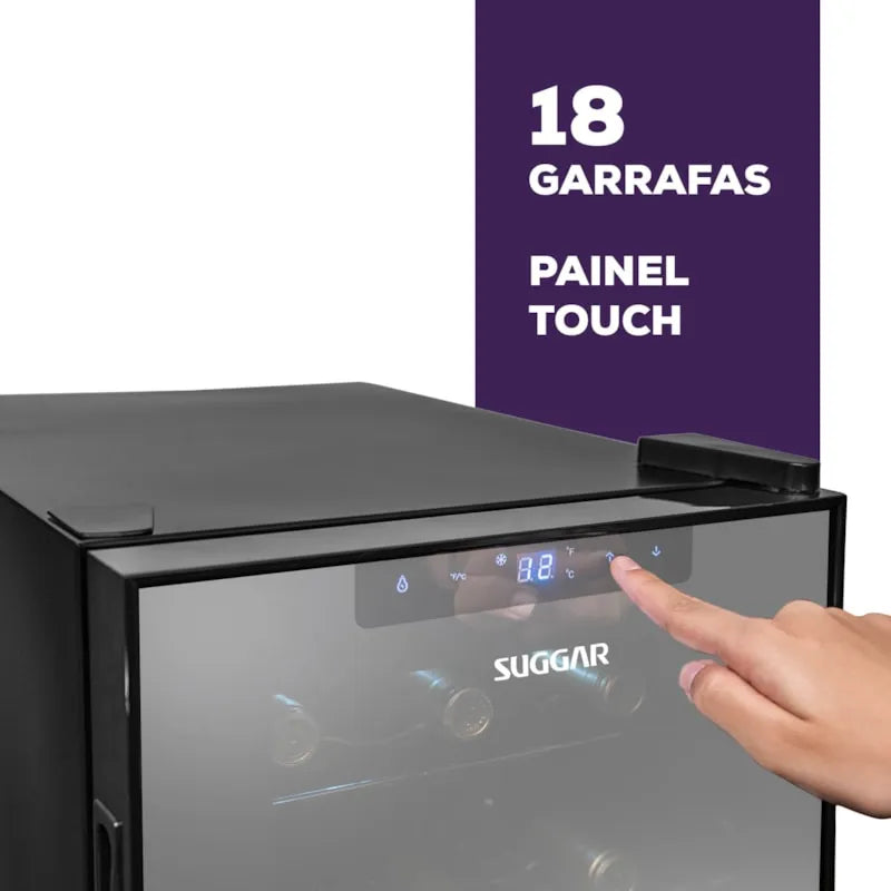 Adega Climatizada Cannes 18 Garrafas Suggar - AD1811PT