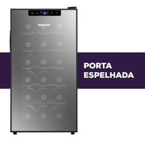 Adega Climatizada Cannes 18 Garrafas Suggar - AD1811PT